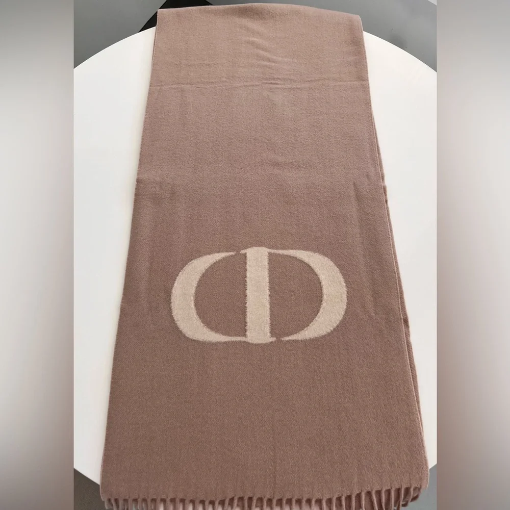 Dior Signature Cashmere & Wool Scarf – New in Box NWT